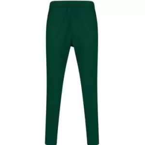 Image of Finden & Hales Mens Knitted Tracksuit Pants (XXL) (Bottle Green/White)