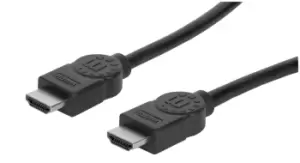 Image of Manhattan HDMI Cable with Ethernet, 4K@30Hz (High Speed), 2m, Male...