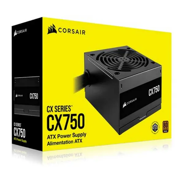 Image of Corsair 750W ATX Standard Power Supply - CX750 - 80 PLUS Bronze CP-9020279-UK