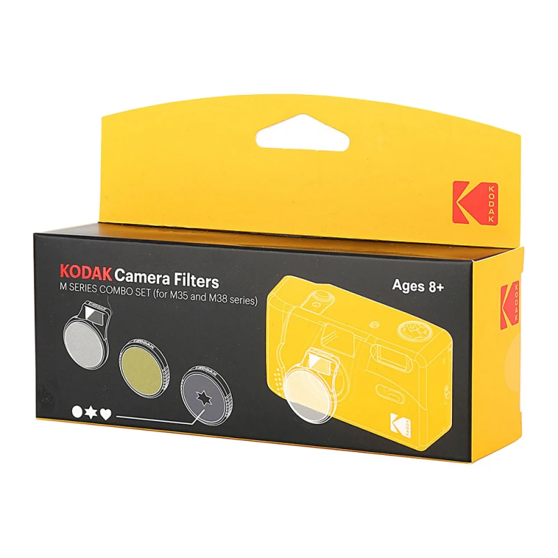 Image of Kodak Camera 3x Filter Set for M35 and M38 Film Cameras - Selfie. Colo