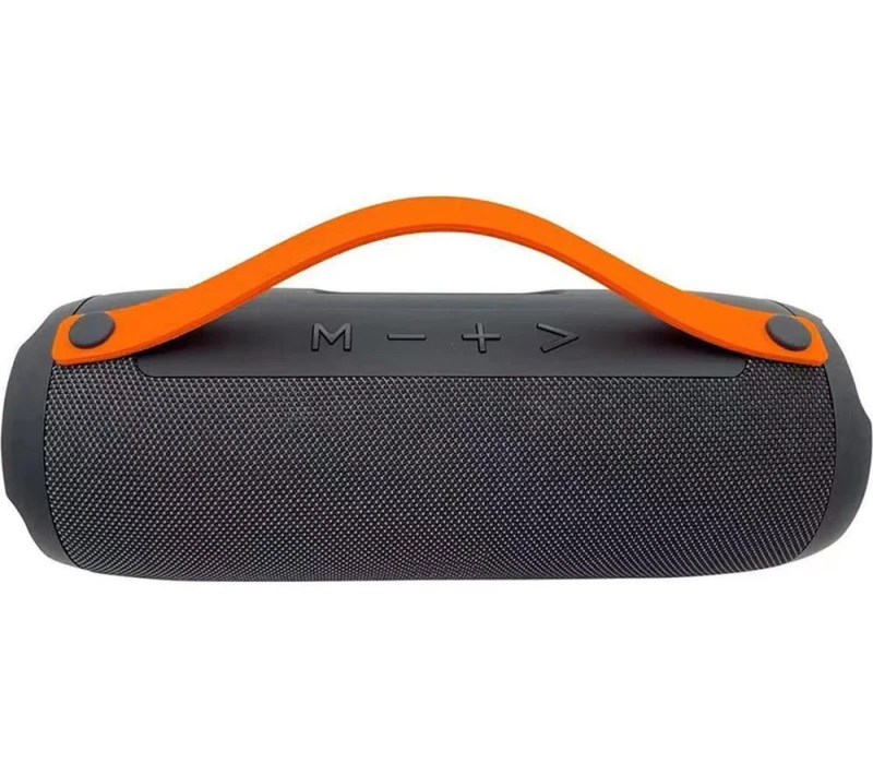 Image of MENKIND Boom Portable Bluetooth Speaker - Grey & Orange,Silver/Grey 5056327920519