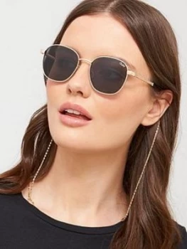 Image of Quay Australia Quay Link Up With Removable Chain Round Sunglasses