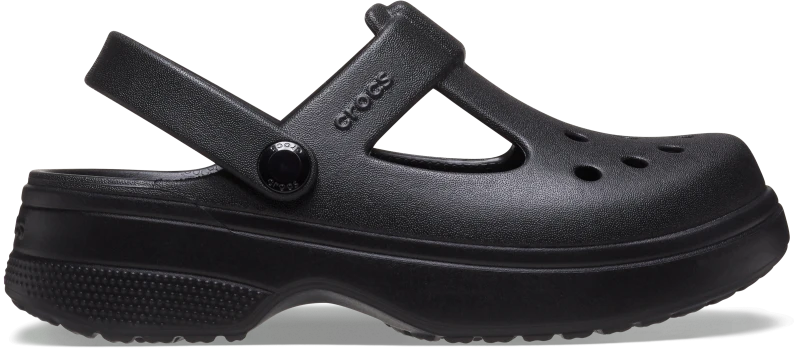 Image of Crocs Kids Classic Mary Jane Toddler Clogs Black, 7infant