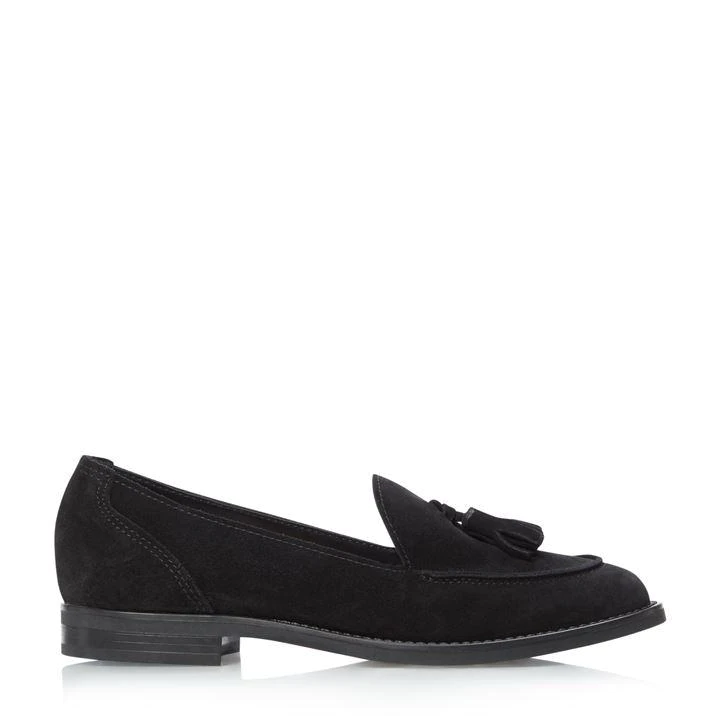 Image of Dune Black Suede 'Gimme' Loafers - 3