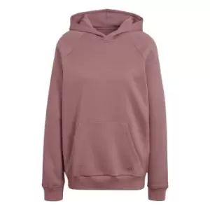 Image of adidas ALL SZN Fleece Boyfriend Hoodie Womens - Pink