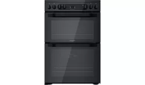 Image of Hotpoint HDM67V92HCB Double Oven Electric Cooker
