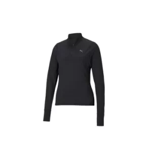 Image of Puma Womens Run Favourite 1/4 Zip Puma Black XLarge