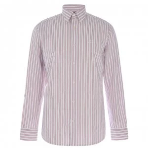 Image of Gant Gant Long Sleeve Stripe Shirt Mens - Pink Rose 613