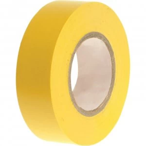 Image of Faithfull PVC Electricial Tape Yellow 19mm 20m