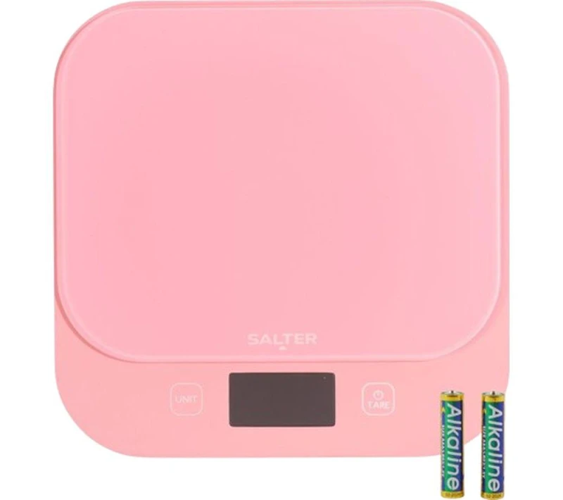 Image of SALTER British Bakes Digital Kitchen Scales - Pink 5054061616880