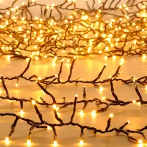 Image of Festive Indoor & Outdoor Multifunction Cluster Lights 760 Warm White LEDs