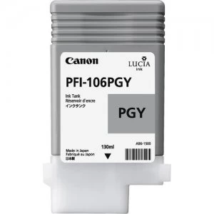 Image of Canon 6631B001AA PFI106PGY PHOTO GREY