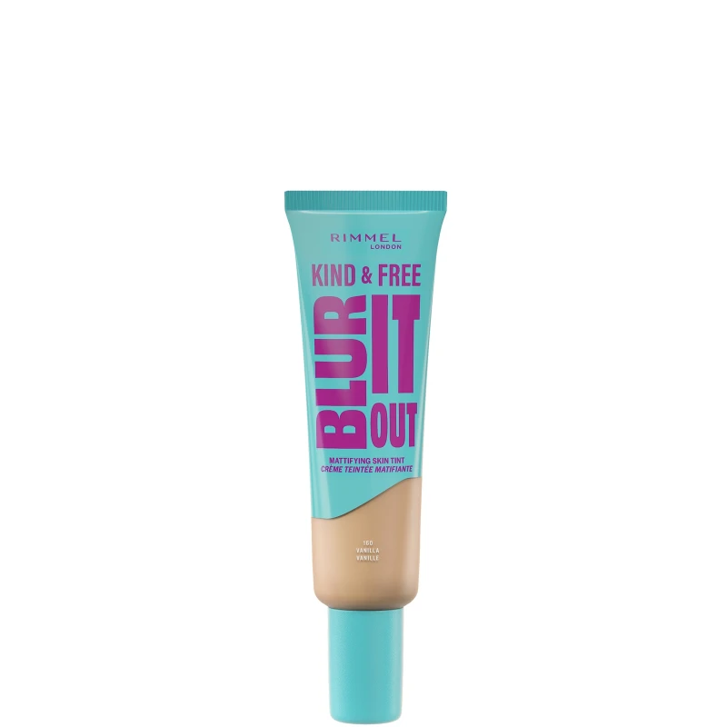 Image of Rimmel London Kind & Free BLUR IT OUT Mattifying Skin Tint 30ml (Various Shades) - 160 Vanilla Vanilla