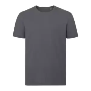 Image of Russell Mens Authentic Pure Organic T-Shirt (S) (Convoy Grey)