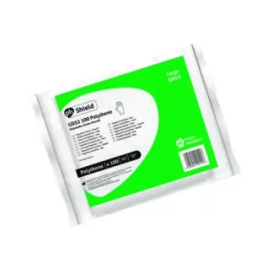 Image of Shield Clear Polyethylene Gloves in Bags Large (Pack of 100) GD52