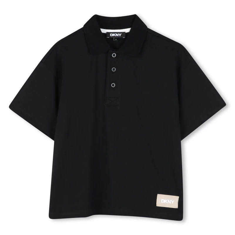 Image of DKNY SS Polo Jn63 Black male 6Y