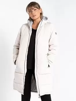 Image of Dare 2b Laura Whitmore Reputable Longline II Jacket - Cream, Size 14, Women