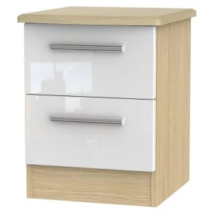 Image of Robert Dyas Kirkhill Ready Assembled 2-Drawer Bedside Table Pine