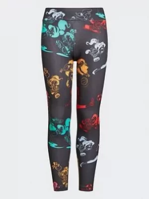 Image of adidas Disney Comfy Princesses Leggings, Multi, Size 3-4 Years, Women