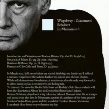 Image of Schubert: In Memoriam I