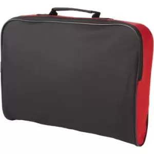 Image of Florida Conference Bag (40 x 8 x 27cm) (Solid Black/Red) - Bullet