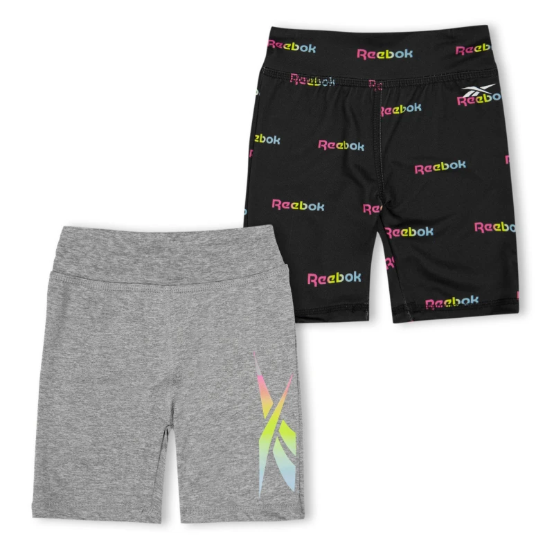 Image of Reebok Kids Jersey Jogger Shorts Black female 7-8 (S)