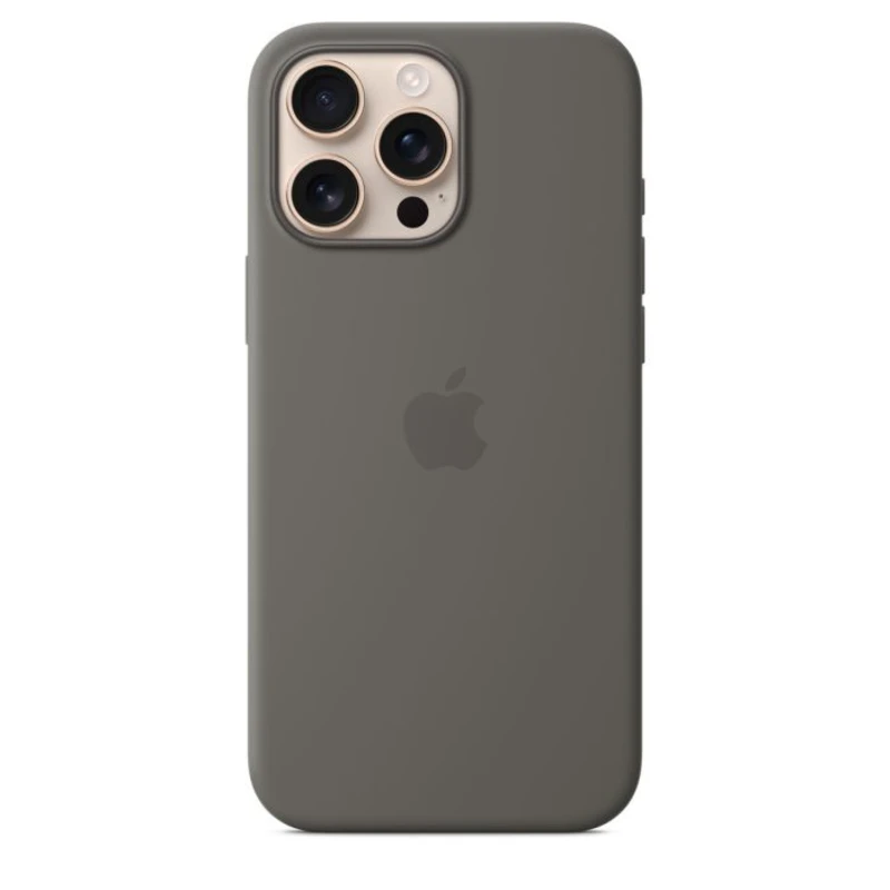 Image of Apple iPhone 16 Pro Max Silicone Case with MagSafe' for iPhone 16 Pro Max - Stone Grey