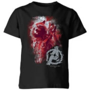 Image of Avengers Endgame Rocket Brushed Kids T-Shirt - Black - 7-8 Years