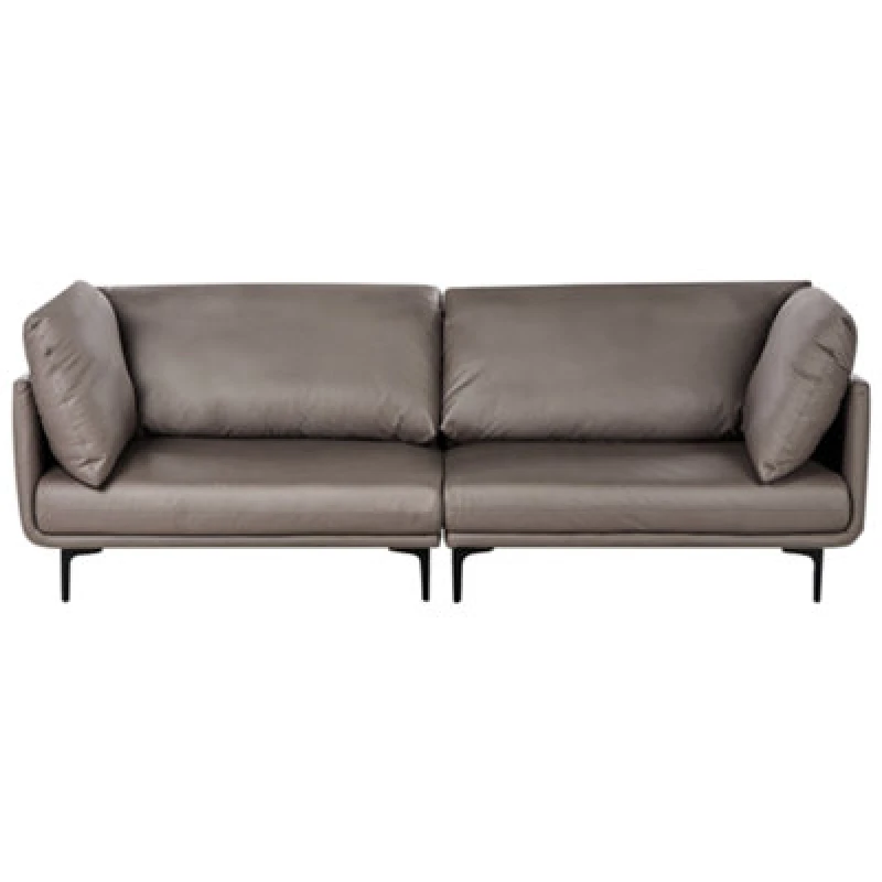 Image of Beliani Sofa 3 Seater Revsnes Faux Leather Brown