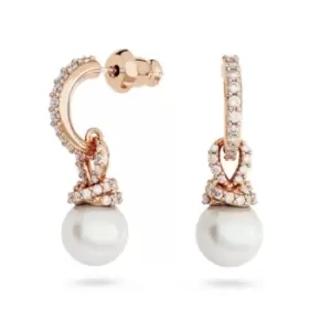 Image of Originally White Rose Gold-tone Plated Drop Earrings 5669524
