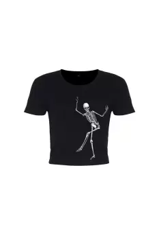 Image of Dancing Skeleton Crop Top