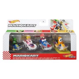 Image of Hot Wheels Mario Kart 4 Pack Vehicle Figures