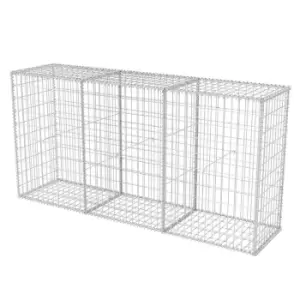 Image of Vidaxl Gabion Basket Galvanised Steel 200X50X100 Cm
