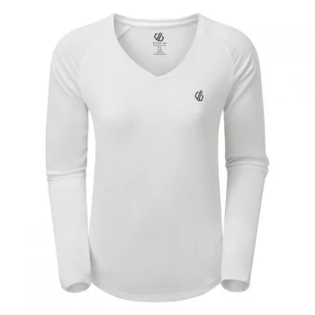 Image of Dare2B Discern Long Sleeve T-Shirt - White