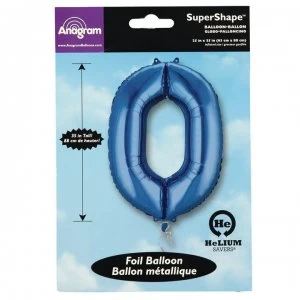 Image of Partymor Shape 0 Foil Balloon - Blue