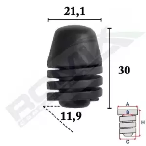 Image of ROMIX Buffer, bonnet VW,AUDI,SKODA C70546 867827500,867827500A
