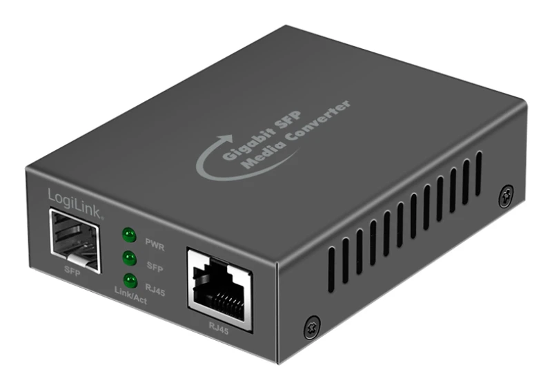 Image of LogiLink NMC001 network media converter 1000 Mbps Black