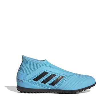 Image of adidas Predator 19.3 Laceless Childrens Astro Turf Trainers - Blue