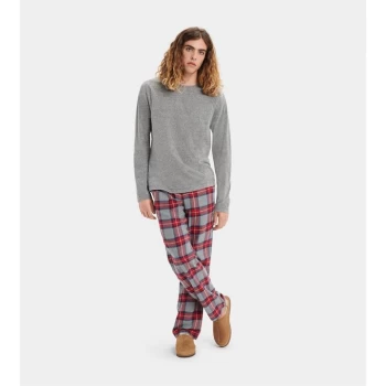 Image of Ugg Steiner Pyjama Set - Grey/Red plaid