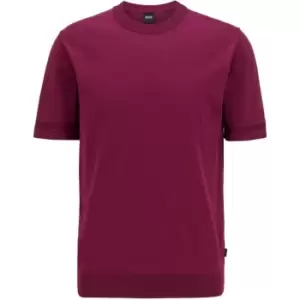 Image of Boss Imtteo Knitted Top - Purple