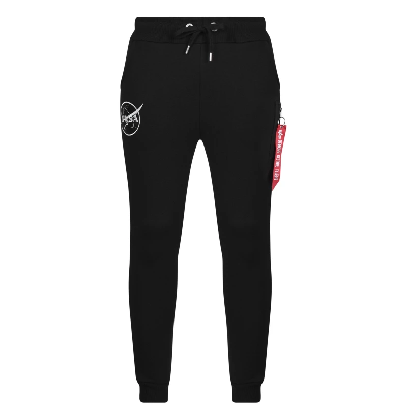 Image of Alpha Industries NASA Cargo Sweat Jogger - Black S