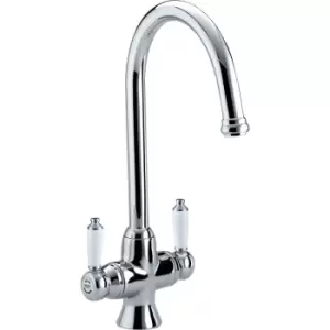 Image of Bristan Renaissance Mono Mixer Kitchen Tap in Chrome Brass
