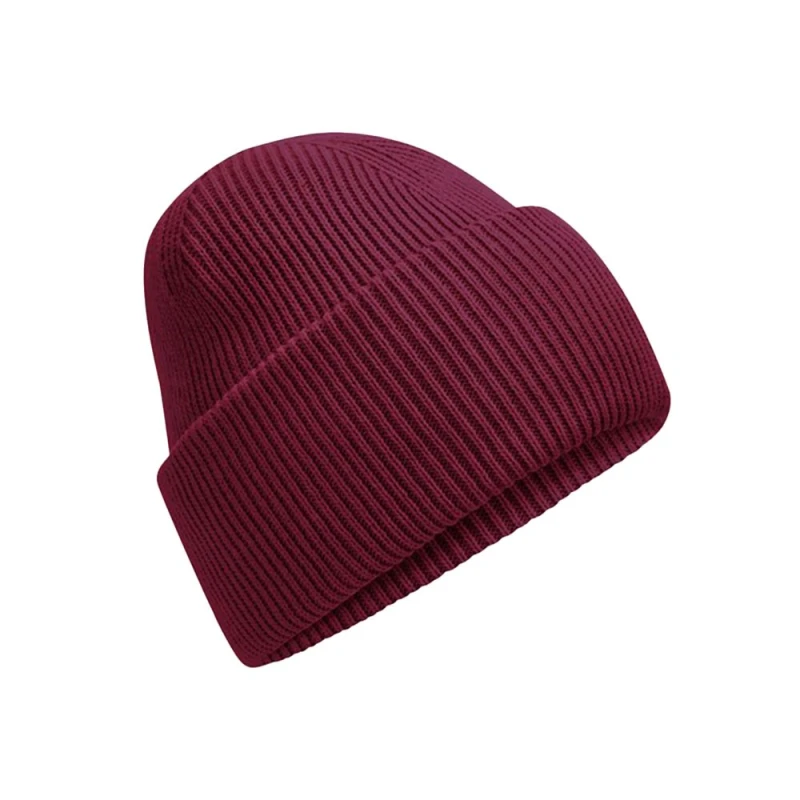 Image of Beechfield Beechfield Men Classic Deep Cuffed Beanie in Burgundy Burgundy One Size Male 5063425806744
