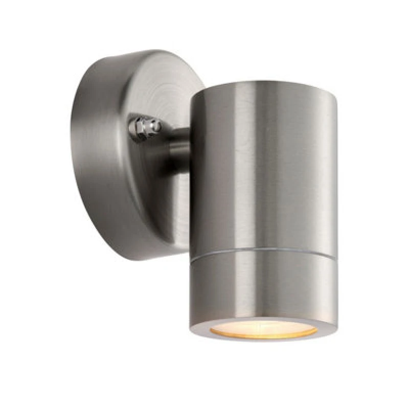 Image of Netlighting Palin Outdoor Down Wall Lamp Brushed Stainless Steel IP65 Grey
