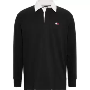 Image of Tommy Jeans Tjm Badge Rugby - Black