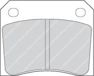 Image of Ferodo FDB815 Brake Pad Set Rear Axle Premier Car