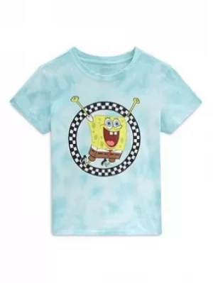 Image of Vans Vans X Spongebob Jump Out Crew Tee, Blue, Size S, Women