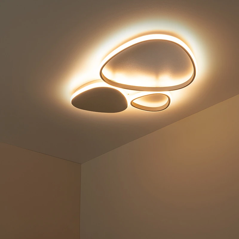 Image of Lucide Lucide Samling 430 LED Flush Ceiling Light - Taupe