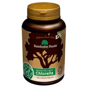 Image of Rainforest Foods Organic Chlorella 500mg 300 Tablets