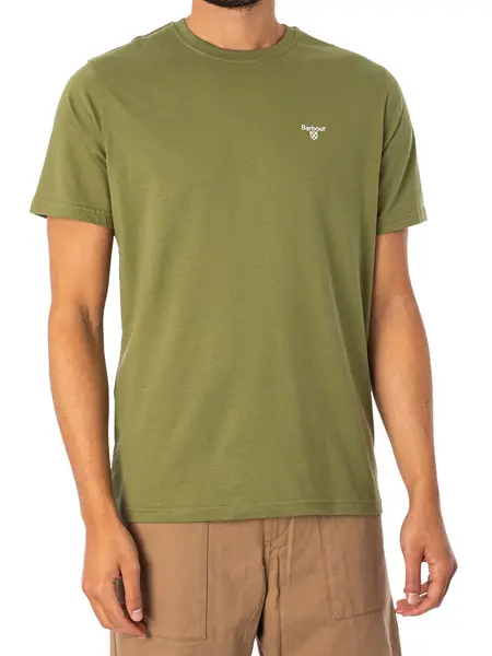 Image of Barbour Tailored Sports T-Shirt Burnt Olive S